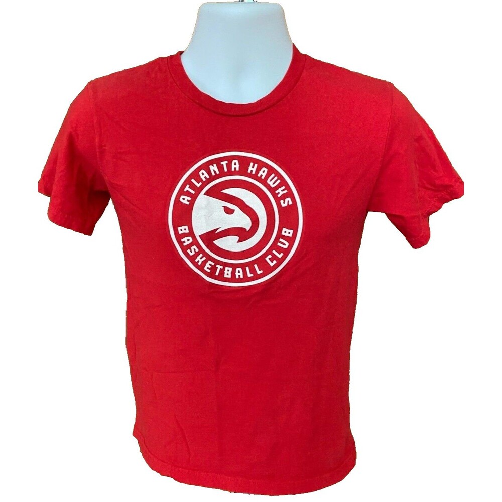Atlanta Hawks Fanatics Red Logo T-Shirt Size Youth Large - NWOT